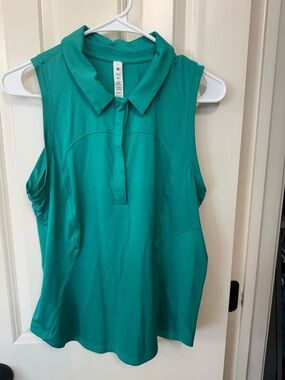 Lululemon athletica Sleeveless Polo Tank in Green
